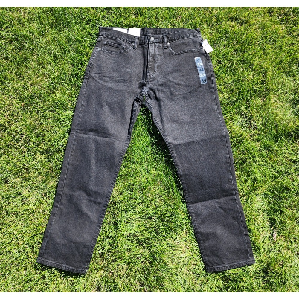 Gap Jeans Mens 34x30 Slim GapFlex Stretch Denim Faded Black Casual Modern NWT